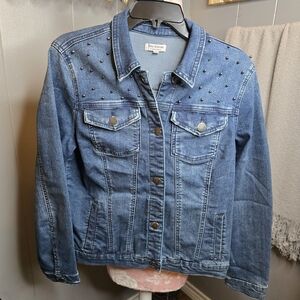 Juicy Couture Blue Studded Denim Jacket